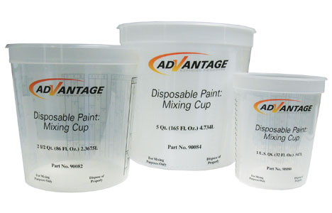 advantage disposable mixing cups